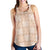 Beige Palaka Quilt Hawaii Women Racerback Tank Traditional Hawaii-plaid Pattern - Polynesian Pride