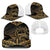 Black and Gold Polynesia Baseball Net Cap Plumeria Tattoo With Polynesian Pattern - Polynesian Pride