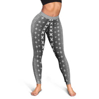 Black Samoa Malu Tattoo Inspired Leggings