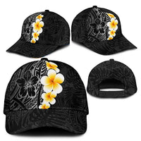 Black Tropical Plumeria With Galaxy Polynesian Art Classic Cap LT14