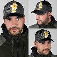 Black Tropical Plumeria With Galaxy Polynesian Art Classic Cap LT14