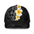 Black Tropical Plumeria With Galaxy Polynesian Art Mesh Trucker Cap - Polynesian Pride