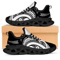 Black White New Zealand Puhoro Ta Moko Clunky Sneakers