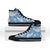 Blue Aloha Hawaii High Top Shoes Monstera Hibiscus Plumeria Seamless Vibes - Polynesian Pride