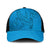 Blue Gradient Polynesia Baseball Net Cap Hawaiian Tribal Hammerhead Shark Tattoo - Polynesian Pride