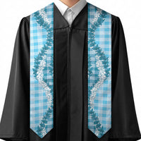 Blue Hawaii Palaka Graduation Stole Hawaiian Honohono Lei
