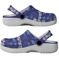 Blue Hawaii Palm Tree Hibiscus Clogs Shoes Fantasy Summer Vibe LT01 - Polynesian Pride