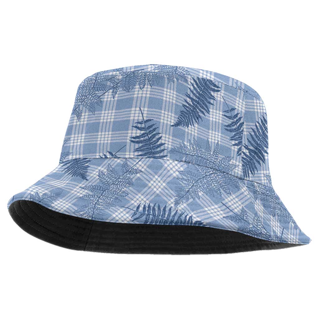 Blue Palaka Hawaii Palapalai Bucket Hat Hawaiian Fern