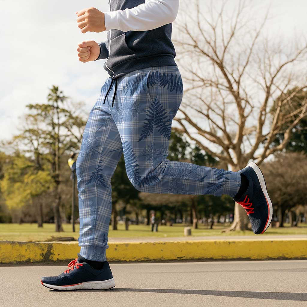 Blue Palaka Hawaii Palapalai Jogger Pants Hawaiian Fern
