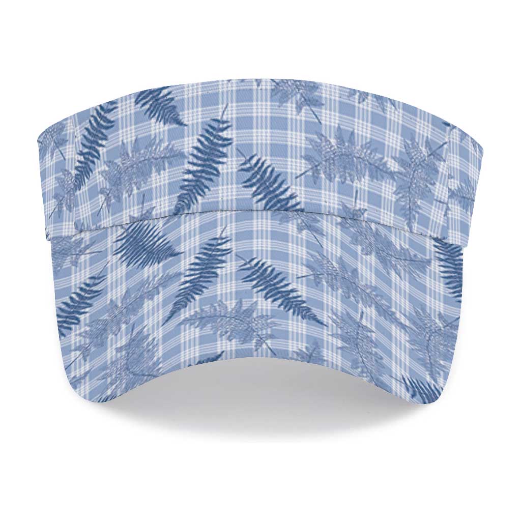Blue Palaka Hawaii Palapalai Sun Visor Cap Hawaiian Fern