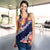 Blue Polynesia Women Racerback Tank Plumeria With Hibiscus Pattern Tropical Vibes - Polynesian Pride