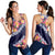 Blue Polynesia Women Racerback Tank Plumeria With Hibiscus Pattern Tropical Vibes - Polynesian Pride