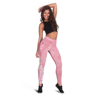 Breast Cancer Awareness Maori Leggings Kia Kaha Kia Maia Kia Manawanui - Polynesian Pride