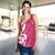 Breast Cancer Awareness Maori Women Racerback Tank Koru Kowhaiwhai - Polynesian Pride