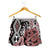 Brown New Zealand Shorts for Women Aotearoa Kowhaiwhai Mix Taniko Art