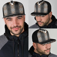 Brown Taniko Aotearoa Mesh Trucker Cap Niho Taniwha Mix Poutama - Polynesian Pride