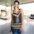Brown Taniko Aotearoa Women Racerback Tank Niho Taniwha Mix Poutama LT14