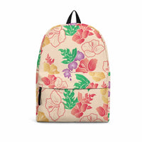 Colorful Aloha Hawaii Hibiscus Orchid Seamless Backpack