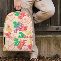 Colorful Aloha Hawaii Hibiscus Orchid Seamless Backpack