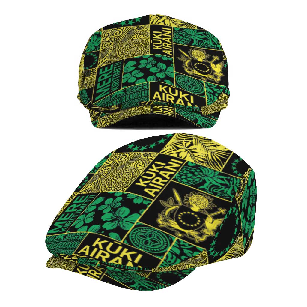 Cook Islands Mere Kiritimiti Jeff Hat Pacific Patchwork Xmas Vibes - Polynesian Pride