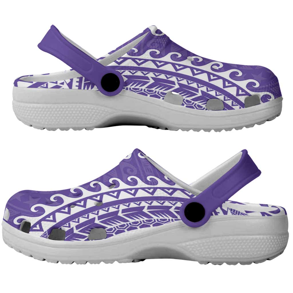 Cook Islands Rarotonga Clogs Shoes Polynesian Tribal Tattoo