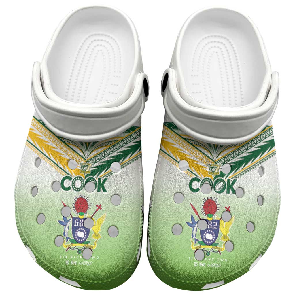 Cook Islands Rugby Clogs Shoes Six Eight Two to The World - Tatau Tribal Motif
