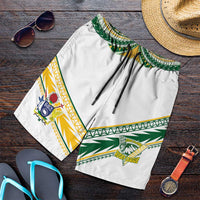 Cook Islands Rugby Shorts for Men Six Eight Two to The World - Tatau Tribal Motif