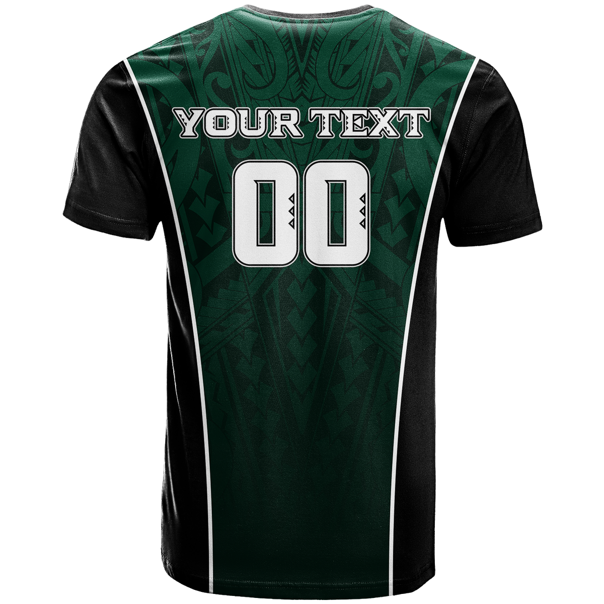 Custom Hawaii Volleyball Green Warrior T Shirt LT2 - Polynesian Pride