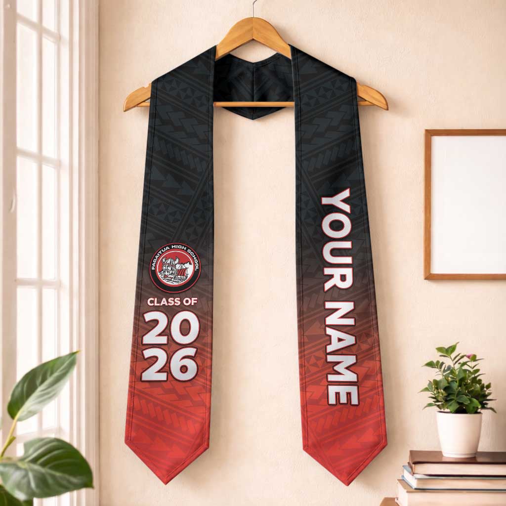 Custom American Samoa Graduation Stole Fagaitua High School Polynesian Pattern