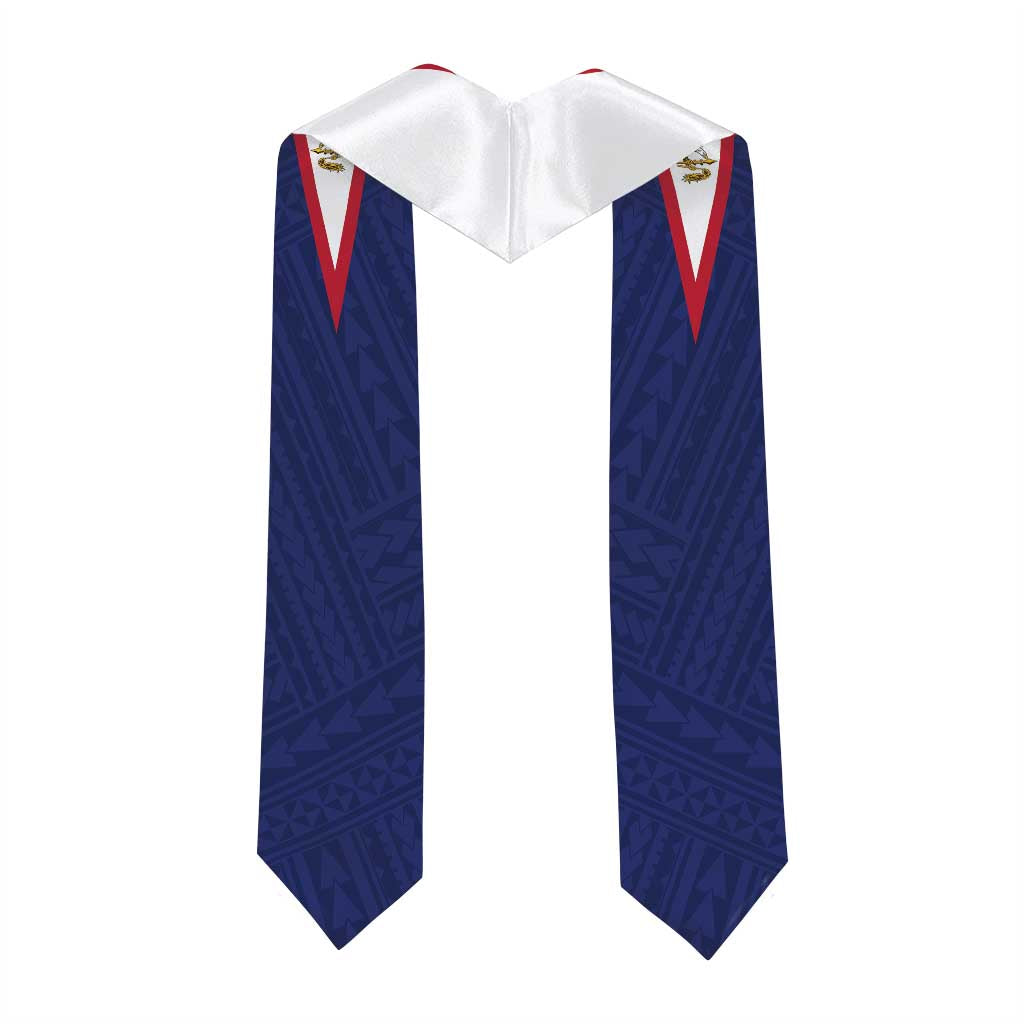 Custom American Samoa Graduation Stole Polynesian Pattern