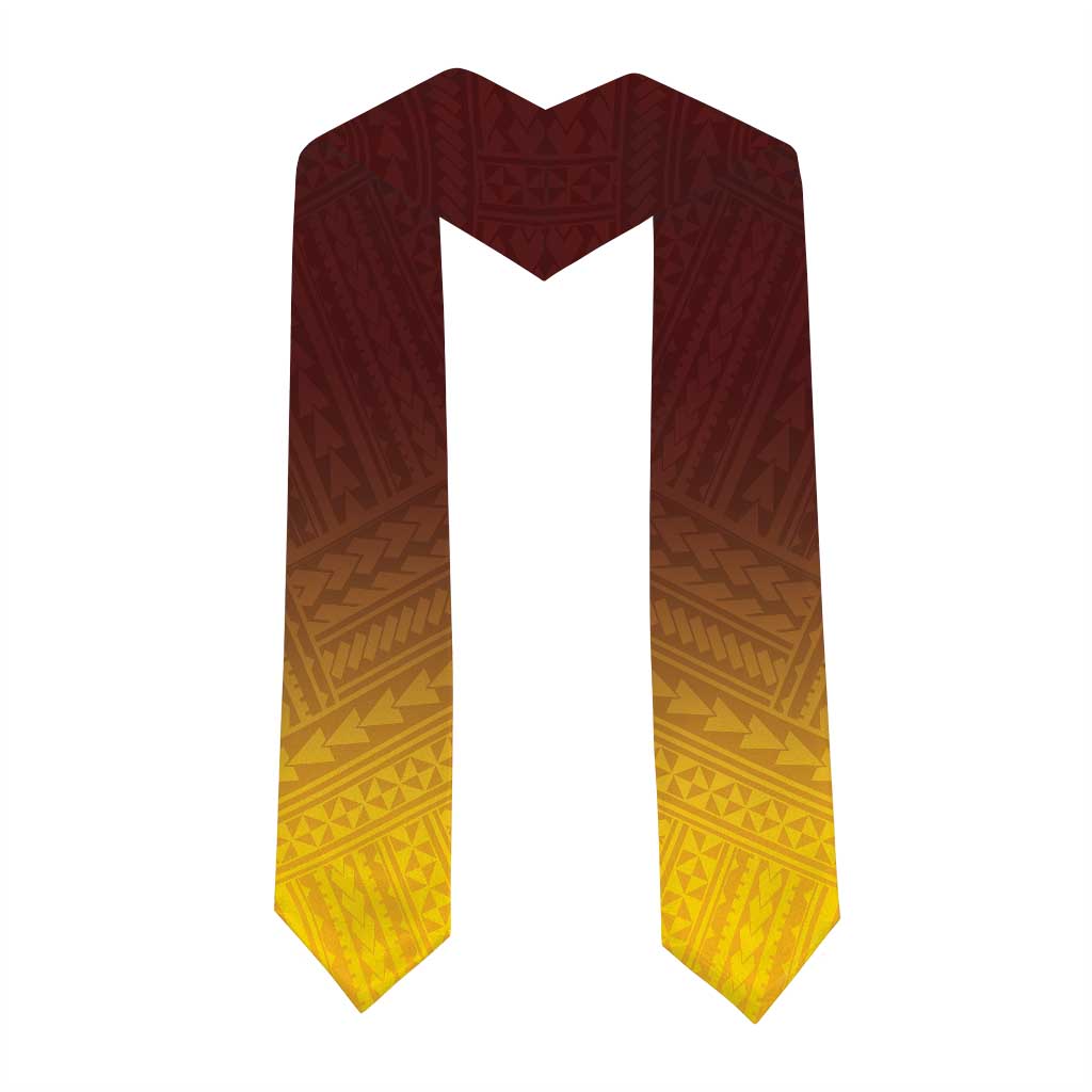 Custom American Samoa Graduation Stole Tafuna High School Polynesian Pattern