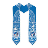 Custom Apifoou Tonga College Graduation Stole Class Of Year Tongan Ngatu Pattern
