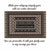 A custom doormat featuring a vintage Fijian Tribal Tapa pattern with a personalized family name at the center.