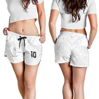 Custom Fiji Rugby Shorts for Women Tapa Tribal Motifs Sporty Style - Polynesian Pride