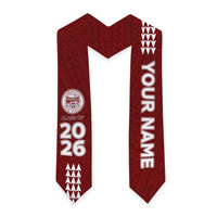 Custom Hawaii Farrington High School Graduation Stole Kakau Pattern