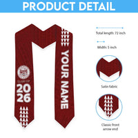 Custom Hawaii Farrington High School Graduation Stole Kakau Pattern