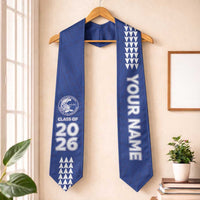 Custom Hawaii Kailua High School Graduation Stole Kakau Pattern