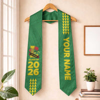 Custom Hawaii Leilehua High School Graduation Stole Kakau Pattern