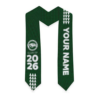 Custom Hawaii Olomana High & Intermediate School Graduation Stole Kakau Pattern