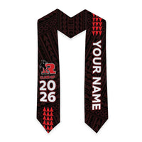Custom Hawaii Roosevelt High School Graduation Stole Kakau Pattern