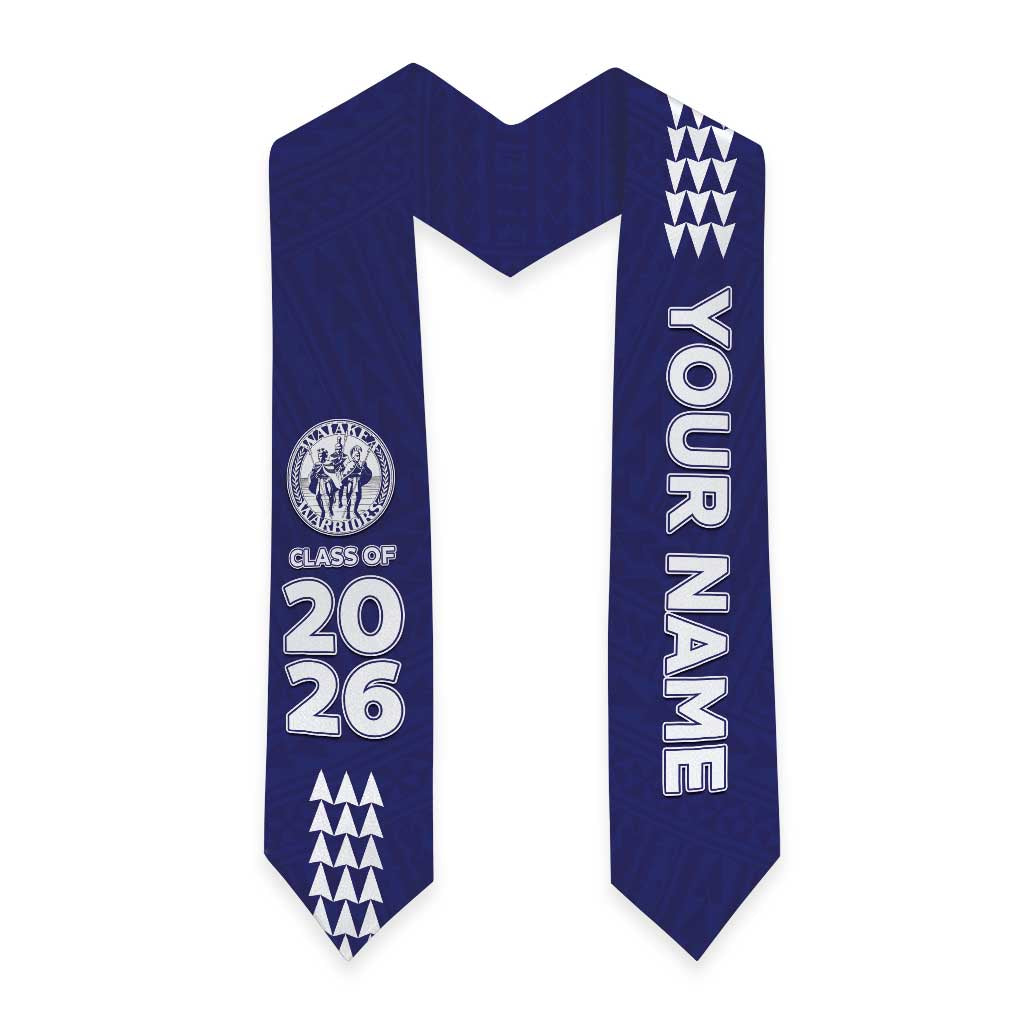 Custom Hawaii Waiakea High School Graduation Stole Kakau Pattern