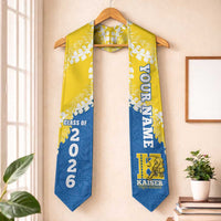 Custom Kaiser Hawaii High School Graduation Stole Class Of Year Puakenikeni Lei Hawaiian Pattern