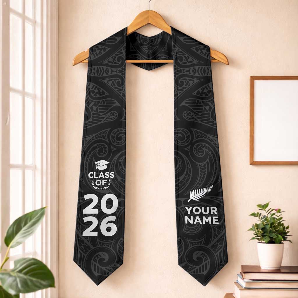 Custom New Zealand Aotearoa Graduation Stole Maori Pattern
