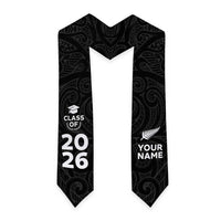 Custom New Zealand Aotearoa Graduation Stole Maori Pattern
