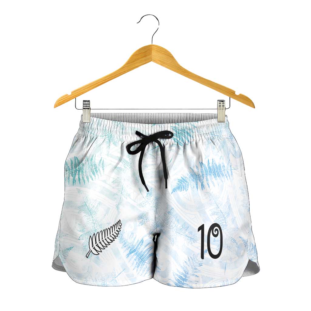 Custom New Zealand Football Shorts for Women The Whites-Aotearoa Inspired LT03 - Polynesian Pride