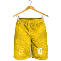 Custom Niue Rugby Shorts for Men Hiapo Tribal Motifs Sporty Style - Polynesian Pride