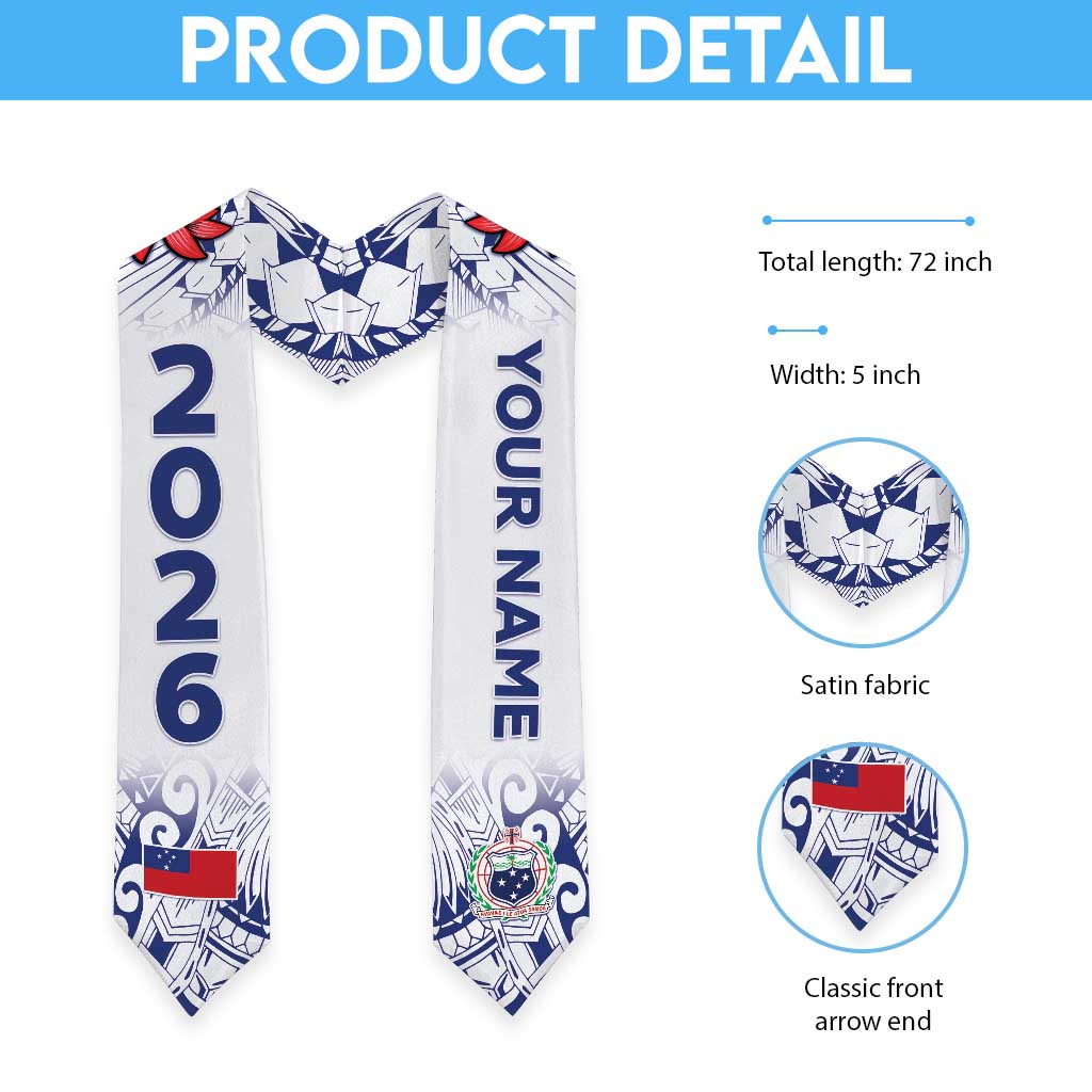 Custom Samoa Graduation Stole Samoan Ula Fala