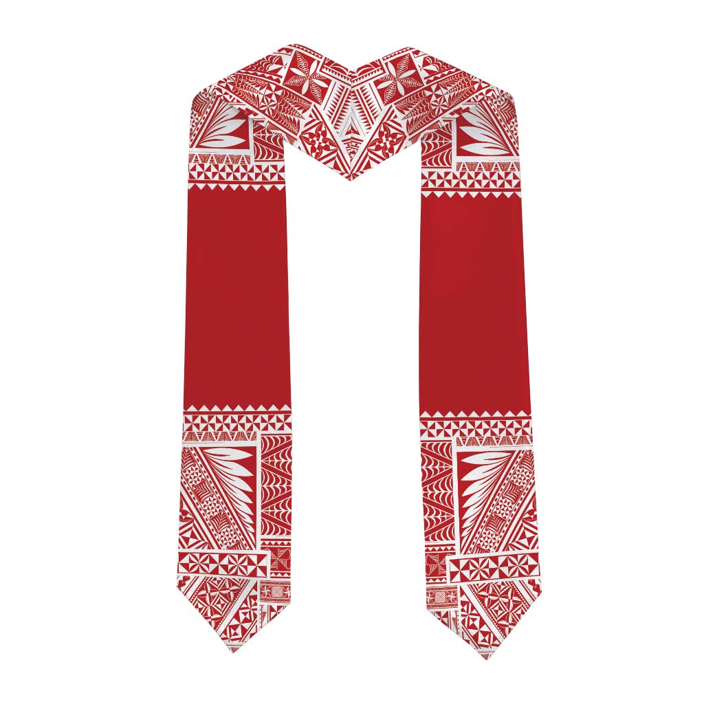 Custom Tonga Graduation Stole Tongan Ngatu Pattern