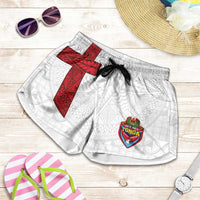 Tonga Ngatu Art Rugby Mate Ma'a Shorts for Women - Polynesian Pride