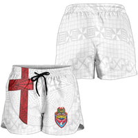 Tonga Ngatu Art Rugby Mate Ma'a Shorts for Women - Polynesian Pride